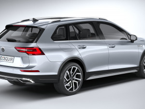 Volkswagen Golf Variant Alltrack 2021 3D Model