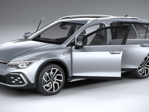 Volkswagen Golf Variant Alltrack 2021 3D Model