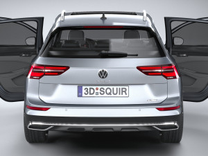 Volkswagen Golf Variant Alltrack 2021 3D Model