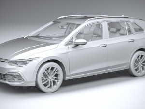 Volkswagen Golf Variant Alltrack 2021 3D Model
