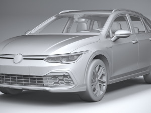 Volkswagen Golf Variant Alltrack 2021 3D Model