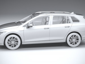 Volkswagen Golf Variant Alltrack 2021 3D Model