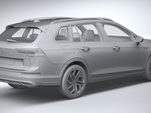 Volkswagen Golf Variant Alltrack 2021 3D Model