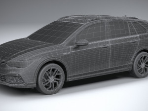 Volkswagen Golf Variant Alltrack 2021 3D Model