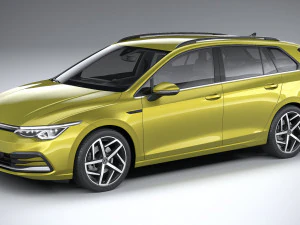 Volkswagen Golf Variant Basic 2021 3D Modell
