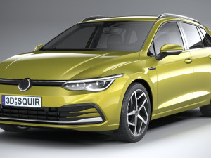Volkswagen Golf Variant Basic 2021 3D Model