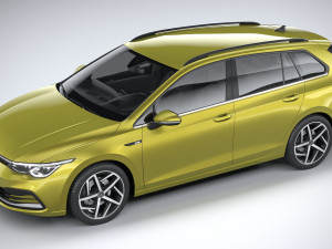 Volkswagen Golf Variant Basic 2021 3D Model