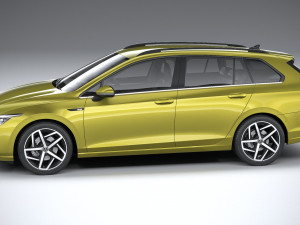 Volkswagen Golf Variant Basic 2021 3D Model