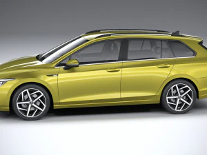 Volkswagen Golf Variant Basic 2021 3D Model