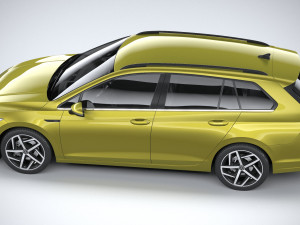 Volkswagen Golf Variant Basic 2021 3D Model