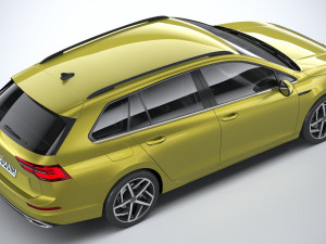 Volkswagen Golf Variant Basic 2021 3D Model