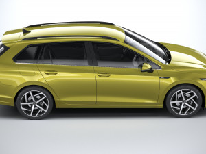 Volkswagen Golf Variant Basic 2021 3D Model