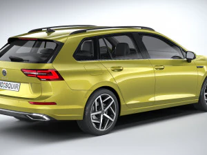 Volkswagen Golf Variant Basic 2021 3D Model