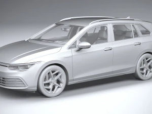 Volkswagen Golf Variant Basic 2021 3D Model