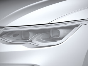 Volkswagen Golf Variant Basic 2021 3D Model