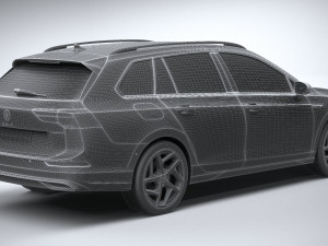 Volkswagen Golf Variant Basic 2021 3D Model