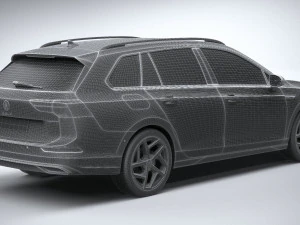 Volkswagen Golf Variant Basic 2021 3D Model