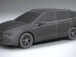 Volkswagen Golf Variant Basic 2021 3D Model