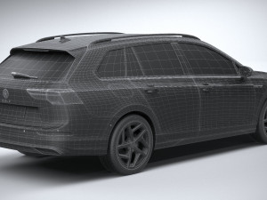 Volkswagen Golf Variant Basic 2021 3D Model