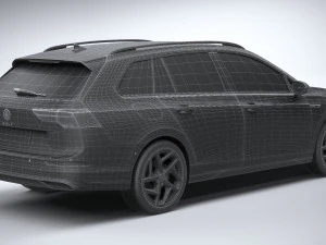 Volkswagen Golf Variant Basic 2021 3D Model