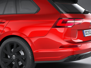 Volkswagen Golf Variant R-line 2021 3D 模型