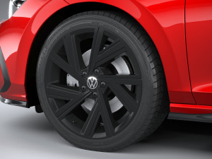 Volkswagen Golf Variant R-line 2021 3D 模型