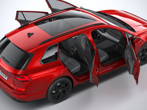 Volkswagen Golf Variant R-line 2021 3D 模型