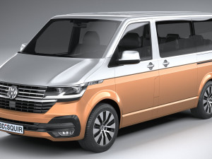 Volkswagen Transporter T61 Bulli 2020 3D Модель