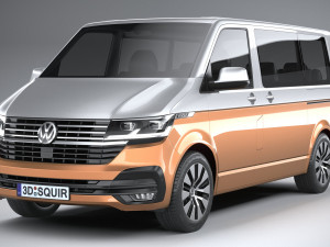 Volkswagen Transporter T61 Bulli 2020 3D Модель