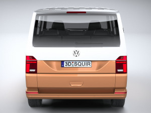 Volkswagen Transporter T61 Bulli 2020 3D Модель