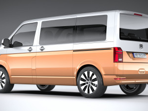 Volkswagen Transporter T61 Bulli 2020 3D Модель