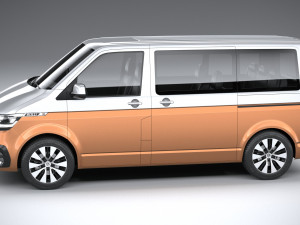 Volkswagen Transporter T61 Bulli 2020 3D Модель