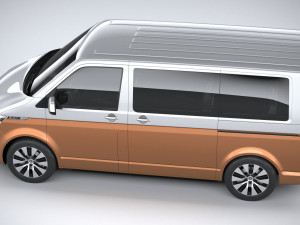 Volkswagen Transporter T61 Bulli 2020 3D Модель