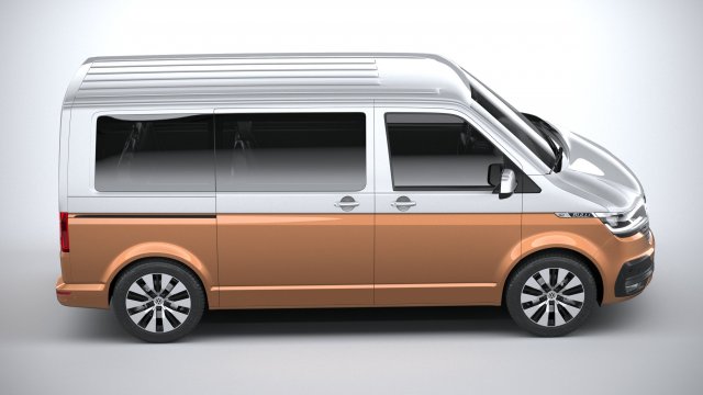 Volkswagen Transporter T6-1 Multivan 2020 3D model
