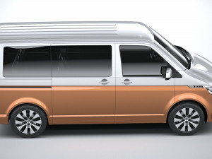 Volkswagen Transporter T61 Bulli 2020 3D Модель