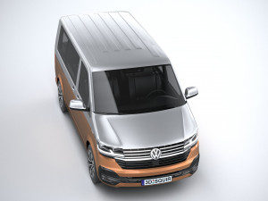 Volkswagen Transporter T61 Bulli 2020 3D Модель