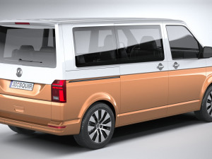 Volkswagen Transporter T61 Bulli 2020 3D Модель