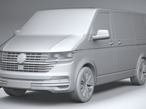 Volkswagen Transporter T61 Bulli 2020 3D Модель
