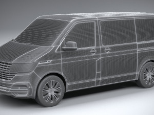 Volkswagen Transporter T61 Bulli 2020 3D Модель