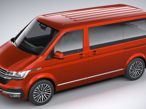 Volkswagen Transporter T61 Multivan 2020 Modelo 3D