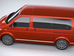 Volkswagen Transporter T61 Multivan 2020 Modelo 3D