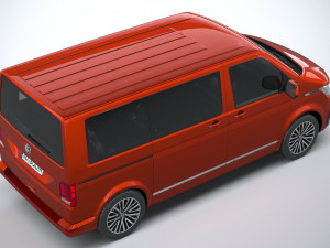 Volkswagen Transporter T61 Multivan 2020 Modelo 3D
