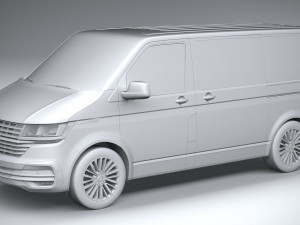 Volkswagen Transporter T61 Multivan 2020 Modelo 3D