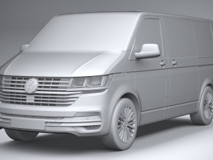 Volkswagen Transporter T61 Multivan 2020 Modelo 3D