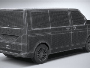 Volkswagen Transporter T61 Multivan 2020 Modelo 3D