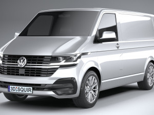 Volkswagen Transporter T61 Panelvan 2020 3D Model