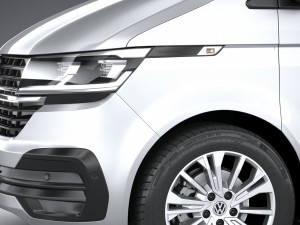 Volkswagen Transporter T61 Panelvan 2020 3D Model