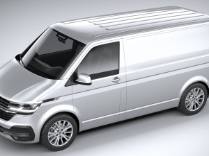 Volkswagen Transporter T61 Panelvan 2020 3D Model