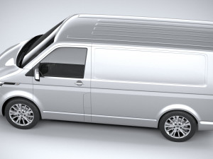 Volkswagen Transporter T61 Panelvan 2020 3D Model