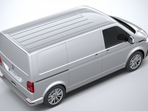 Volkswagen Transporter T61 Panelvan 2020 3D Model